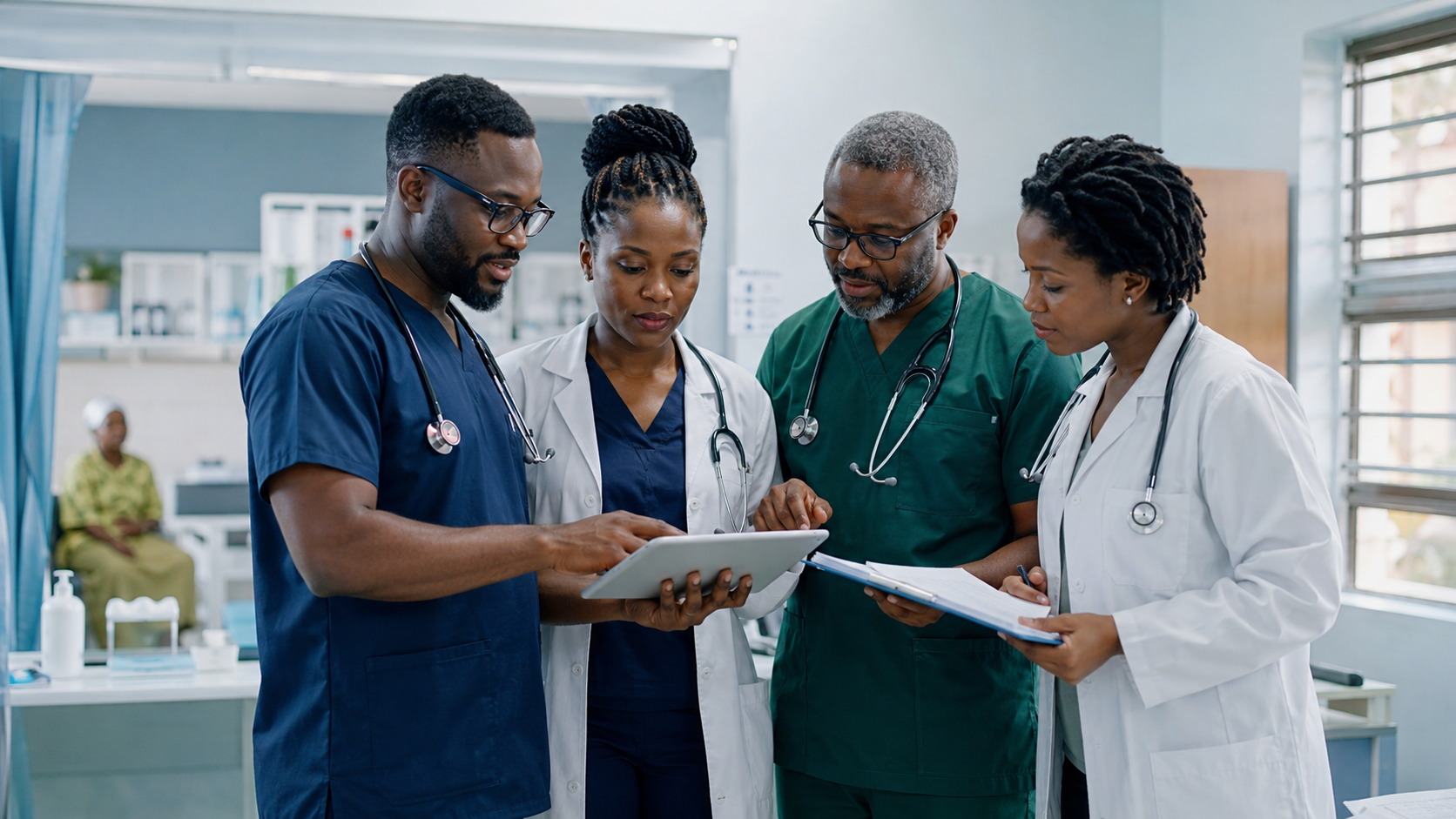 Nigerian healthcare professionals supporting diaspora health collaboration
