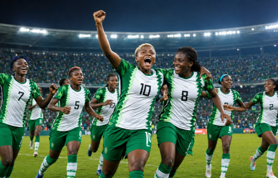Nigeria Super Falcons competing in the Women’s Africa Cup of Nations