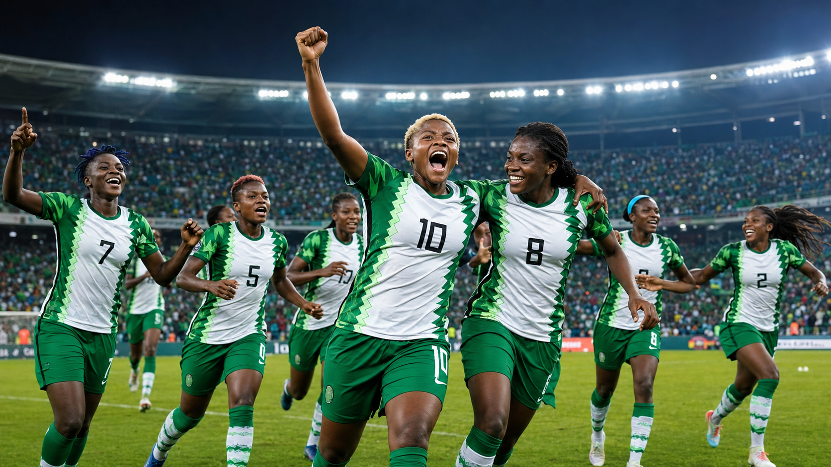 Nigeria Super Falcons competing in the Women’s Africa Cup of Nations